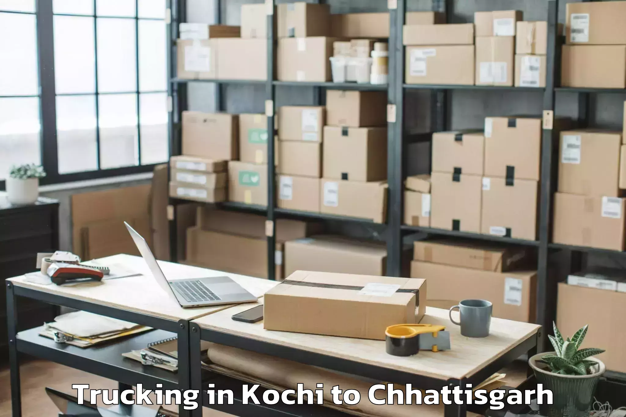 Easy Kochi to Dhamtari Trucking Booking